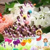 image:image100 Pcs Mini Jesus Figures in Bulk Christian Religious Jesus Figurines Gift Toys Sunday Prizes Little Christ Figurines Purple Party Decor to Hide Baptism Religious Easter Egg Stuffers Original Design