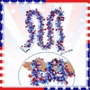 image:image197 Feet 4th of July Patriotic Tinsel Garland Red White Blue Garland Artificial Independence Day Metallic Twist 250th Hanging Decor Fireplace Wreath Decor for Staircase Railing