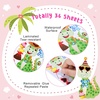 image:image36 Sheets Make a Dinosaur Sticker for Kids Pink Dinosaur Stickers Make Your Own Face Decals DIY Craft Project Girl Kids Dino Theme Birthday Party Favor