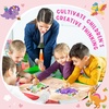 image:image36 Sheets Make a Dinosaur Sticker for Kids Pink Dinosaur Stickers Make Your Own Face Decals DIY Craft Project Girl Kids Dino Theme Birthday Party Favor