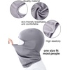 image:image6 Pieces Balaclava Face Cover Sun Protection Cover Breathable Long Neck Cover for Outdoor Activities Dark Blue Light Grey Black