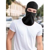 image:image6 Pieces Balaclava Face Cover Sun Protection Cover Breathable Long Neck Cover for Outdoor Activities Dark Blue Light Grey Black