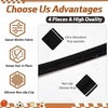 image:image9 Pieces Thick NonSlip Elastic Sport Headbands Elastic Silicone Grip Exercise Hair and Sweatbands for Yoga Assorted ColorsBlack  White
