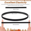 image:image9 Pieces Thick NonSlip Elastic Sport Headbands Elastic Silicone Grip Exercise Hair and Sweatbands for Yoga Assorted ColorsBlack  White