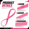 image:image9 Pieces Thick NonSlip Elastic Sport Headbands Elastic Silicone Grip Exercise Hair and Sweatbands for Yoga Assorted ColorsBlack Pink
