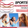 image:image9 Pieces Thick NonSlip Elastic Sport Headbands Elastic Silicone Grip Exercise Hair and Sweatbands for Yoga Assorted ColorsBrown Tones