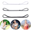 image:image9 Pieces Thick NonSlip Elastic Sport Headbands Elastic Silicone Grip Exercise Hair and Sweatbands for Yoga Black White Gray