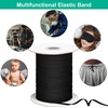 image:imageElastic Cord Beading Cord Thread Stretch Fabric Crafting String for DIY Face Covers Jewelry Making Supplies Black 012 Inch x 109 Yard
