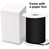 image:imageElastic Cord Beading Cord Thread Stretch Fabric Crafting String for DIY Face Covers Jewelry Making Supplies Black 012 Inch x 164 Yard
