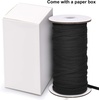 image:imageElastic Cord Beading Cord Thread Stretch Fabric Crafting String for DIY Face Covers Jewelry Making Supplies Black 025 Inch x 164 Yard