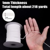 image:imageElastic Cord Beading Cord Thread Stretch Fabric Crafting String for DIY Face Covers Jewelry Making Supplies White 012 Inch x 218 Yard