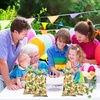 image:imageSumind 100 Pieces Jungle Safari Animal Cellophane Treat Bags Safari Animal Palm Leaves Plastic Candy Goodie Party Gifts Bags with Gold Twist Ties for Wild One Baby Shower Birthday Party Favors