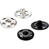 image:imageSumind 100 Sets Sewon Snap Buttons Metal Snap Fastener Press Button for Sewing Clothing Black and Silvery 10mm