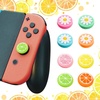 image:imageSumind 16 Pieces Replacement Cute Fruit Lemon and Flower Design Thumb Grip Caps Analog Stick Cover Joystick Cap Soft Silicone Cover Compatible with Nintendo Switch Switch Lite and JoyCon Controller