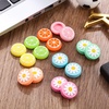 image:imageSumind 16 Pieces Replacement Cute Fruit Lemon and Flower Design Thumb Grip Caps Analog Stick Cover Joystick Cap Soft Silicone Cover Compatible with Nintendo Switch Switch Lite and JoyCon Controller