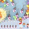 image:imageSumind 24 Pcs Jesus Figurine Christian Keychain Religious Keychain Bulk Classic Christian Rings for ChristWhite Skin ClassicMulticolorPurple