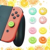 image:imageSumind 24 Pieces Replacement Soft Silicone Cat Paw Flower and Fruit Lemon Design Thumb Grip Caps Analog Stick Cover Joystick Cap Luminous Cover Compatible with Nintendo SwitchSwitch Lite Controller