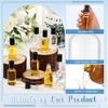 image:imageSumind 24 Sets Clear 30ml Roller Glass Bottle Essential Oil with Stainless Steel Refillable Sample Container Brown Empty Roller Bottle Applicator with Funnel Sticker for TravelClear