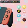 image:imageSumind 28 Pieces Replacement Cute Cat Claw Design Thumb Grip Caps Thumb Grips Analog Stick Cover Joystick Cap Soft Silicone Cover Compatible with Nintendo Switch Switch Lite and Joy Con Controller