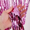 image:imageSumind 3 Pack Metallic Tinsel Curtains Foil Fringe Shimmer Curtain Door Window Decoration for Birthday Wedding Party Pink