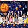 image:imageSumind 3 Pieces Space Tablecloth Decorations Plastic Outer Solar System Table Cover Planet Design for Kids Space Theme Birthday Party Decorations and Supplies for Birthday Home 54 x 108 Inch3