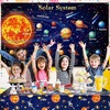 image:imageSumind 3 Pieces Space Tablecloth Decorations Plastic Outer Solar System Table Cover Planet Design for Kids Space Theme Birthday Party Decorations and Supplies for Birthday Home 54 x 108 Inch1