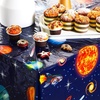 image:imageSumind 3 Pieces Space Tablecloth Decorations Plastic Outer Solar System Table Cover Planet Design for Kids Space Theme Birthday Party Decorations and Supplies for Birthday Home 54 x 108 Inch6