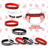 image:imageSumind 36 Pieces Class of 2026 Silicone Bracelets Silicone Graduation Bracelets Congrats Grad Celebrating Wristbands for Teacher Students Gift College University Graduation Party SuppliesRed BlackRed  Black