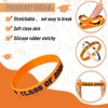 image:imageSumind 36 Pieces Class of 2026 Silicone Bracelets Silicone Graduation Bracelets Congrats Grad Celebrating Wristbands for Teacher Students Gift College University Graduation Party SuppliesRed BlackOrange