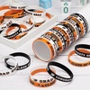 image:imageSumind 36 Pieces Class of 2026 Silicone Bracelets Silicone Graduation Bracelets Congrats Grad Celebrating Wristbands for Teacher Students Gift College University Graduation Party SuppliesRed BlackOrange