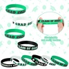 image:imageSumind 36 Pieces Class of 2026 Silicone Bracelets Silicone Graduation Bracelets Congrats Grad Celebrating Wristbands for Teacher Students Gift College University Graduation Party SuppliesRed BlackGreen