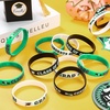 image:imageSumind 36 Pieces Class of 2026 Silicone Bracelets Silicone Graduation Bracelets Congrats Grad Celebrating Wristbands for Teacher Students Gift College University Graduation Party SuppliesRed BlackGreen