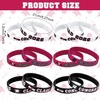image:imageSumind 36 Pieces Class of 2026 Silicone Bracelets Silicone Graduation Bracelets Congrats Grad Celebrating Wristbands for Teacher Students Gift College University Graduation Party SuppliesRed BlackMaroon