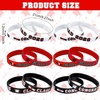 image:imageSumind 36 Pieces Class of 2026 Silicone Bracelets Silicone Graduation Bracelets Congrats Grad Celebrating Wristbands for Teacher Students Gift College University Graduation Party SuppliesRed BlackRed  Black