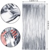 image:imageSumind 4 Packs Metallic Tinsel Foil Curtains Backdrop Door Fringe Curtains Photo Booth Backdrops for Christmas New Year Wedding Graduation Birthday Disco Party Favor DecorationsMatt Silver