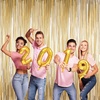 image:imageSumind 4 Packs Metallic Tinsel Foil Curtains Backdrop Door Fringe Curtains Photo Booth Backdrops for Christmas New Year Wedding Graduation Birthday Disco Party Favor DecorationsMatt Light Gold