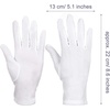image:imageSumind 4 Pairs black Gloves for Men spandex Cotton Gloves Dress Costume for Formal Tuxedo Guard ParadeWhite  Black