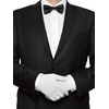image:imageSumind 4 Pairs black Gloves for Men spandex Cotton Gloves Dress Costume for Formal Tuxedo Guard ParadeWhite  Black