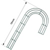 image:imageSumind 4 Pieces 12 Inch Christmas Candy Cane Shaped Wire Wreath Frame Dark Green Metal Flower Wreath Frames Making Rings for Christmas DIY New Year Valentines Party Decoration