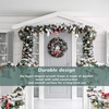 image:imageSumind 4 Pieces Metal Flower Wreath Frames Dark Green Wreath Frame for New Year Valentines Party Decoration 8 Inch