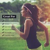 image:imageSumind 4 Pieces Thick NonSlip Elastic Sport Headbands Elastic Silicone Grip Exercise Hair and Sweatbands for YogaBlack  Pink  White  Gray