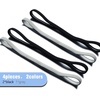 image:imageSumind 4 Pieces Thick NonSlip Elastic Sport Headbands Elastic Silicone Grip Exercise Hair and Sweatbands for YogaBlack Gray