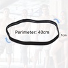 image:imageSumind 4 Pieces Thick NonSlip Elastic Sport Men Thin Headbands Football Hair Headbands for WomenBlack