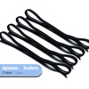 image:imageSumind 4 Pieces Thick NonSlip Elastic Sport Men Thin Headbands Football Hair Headbands for WomenBlack