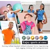 image:imageSumind 4 Pieces Thick NonSlip Elastic Sport Men Thin Headbands Football Hair Headbands for WomenFluorescent Green  Rose Red  Green  Royal Blue