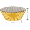 image:imageSumind 400 Pieces Foil Metallic Cupcake Case Liners Muffin Paper Baking CupsGold and Sliver