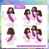 image:imageSumind 50 Pcs Little Jesus Figures Easter Mini Pocket Jesus Figurines Bulk Original Design for Easter Egg Stuffers Hide Seek Religious Party Favors Sunday School Baptism GiftsComprehensive ColorsPurple