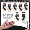 image:imageSumind 50 Pcs Little Jesus Figures Easter Mini Pocket Jesus Figurines Bulk Original Design for Easter Egg Stuffers Hide Seek Religious Party Favors Sunday School Baptism GiftsComprehensive ColorsBlack