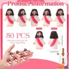 image:imageSumind 50 Pcs Little Jesus Figures Easter Mini Pocket Jesus Figurines Bulk Original Design for Easter Egg Stuffers Hide Seek Religious Party Favors Sunday School Baptism GiftsComprehensive ColorsRose Red
