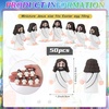 image:imageSumind 50 Pcs Little Jesus Figures Easter Mini Pocket Jesus Figurines Bulk Original Design for Easter Egg Stuffers Hide Seek Religious Party Favors Sunday School Baptism GiftsComprehensive ColorsWhite